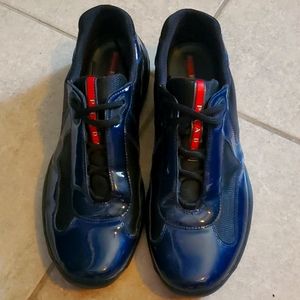 Prada Linea Rossa 9.5 blue sneakers